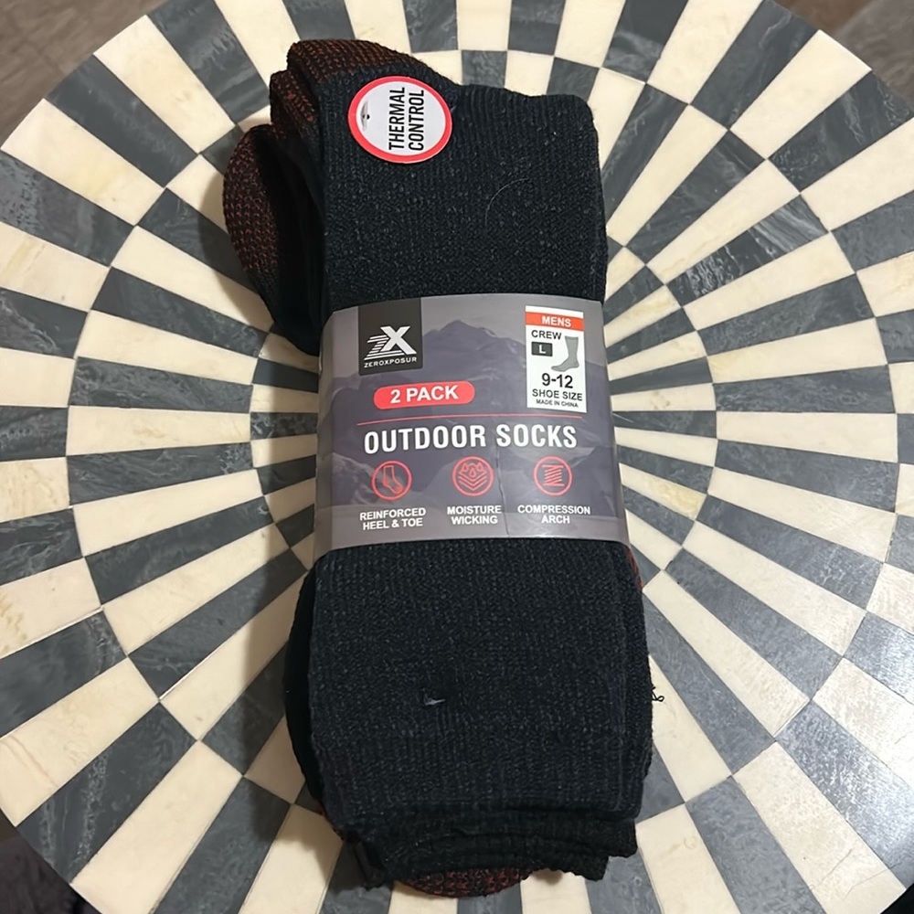 ZEROXPOSUR Mens Outdoor Crew Socks